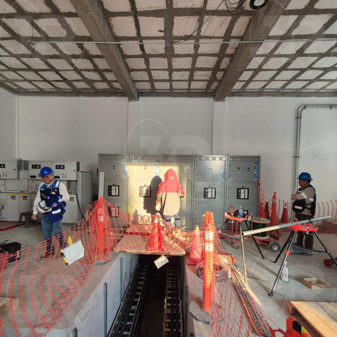 Equipamiento de una subestación eléctrica